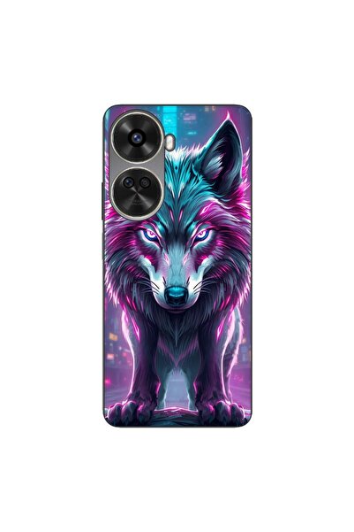OEM Husa compatibila cu Huawei Nova 12 SE Silicon Gel Tpu Model Cyberpunk Wolf