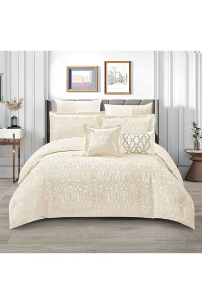 NAJMA Chanel Bridal Bedspread Set -8 Pieces - Quality and Luxury - Size 260-2...