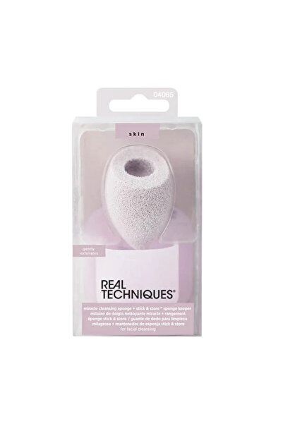 Real Techniques MIRACLE CLEANSING SPONGE AND SPONGE KEEPER 04065