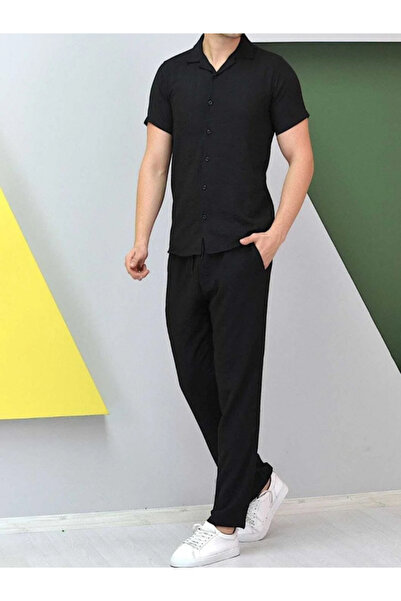 Yavili Special Design Linen Trousers Shirt Set