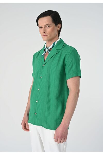 S13 Store Woven Patterned Short Sleeve Shirt