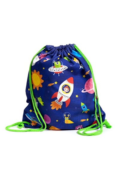 Puckator Drawstring bag, Backpack sports/kindergarten Cotton, outer space the...