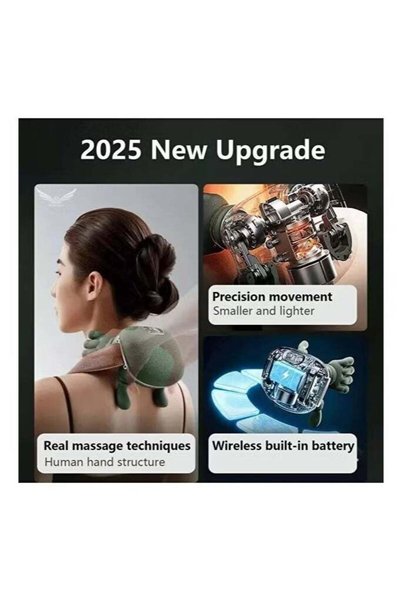 Generic Neck & Shoulder Relief Massager – Wireless 4D Bionic Deep Tissue with Heat & Multiple Settings