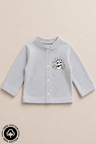 Miniel Unisex Baby Panda Printed 100% Cotton 3-12 Months Seasonal Combed Cott...