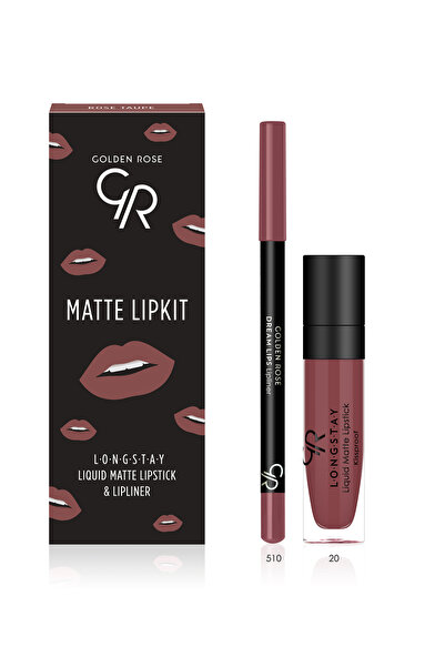 Golden Rose MATTE LIP KIT ROSE TAUPE 2ΤΜΧ