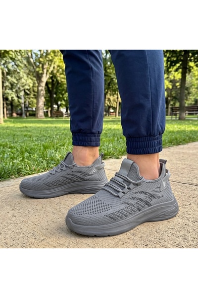 Modlet.ro Men's grey lace-up sneakers DAN9