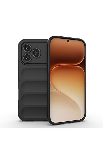 m.tk moveteck Honor 600 Pro Uyumlu Kılıf Kamera Korumalı Kabartmalı Yumuşak R...