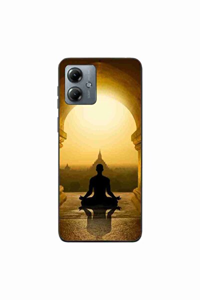 OEM Калъф, съвместим с Motorola Moto G14, силиконов гел TPU, с десен  "Медита...