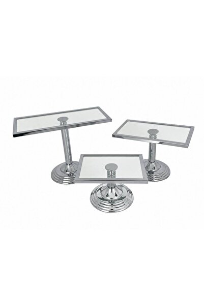 OEM Rectangular Candy Bar Holder Silver 3/ Top Bottom Set