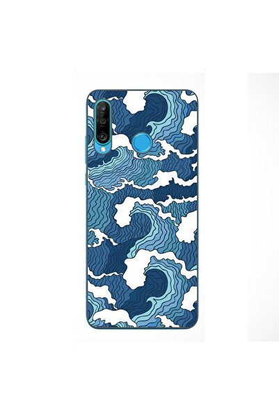 OEM Husa compatibila cu Huawei P30 Lite Silicon Gel Tpu Model Crazy Waves