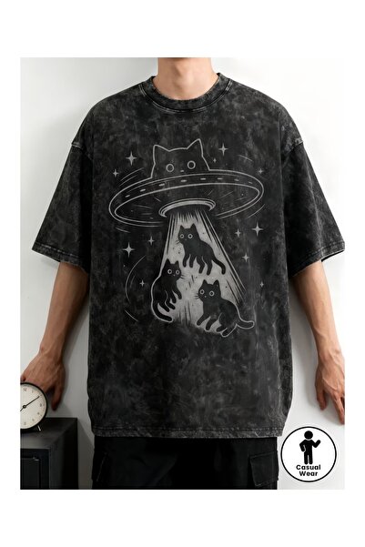 bellanova Unisex Oversize Printed T-Shirt Streetwear Comfortable Fit Daily Pr...