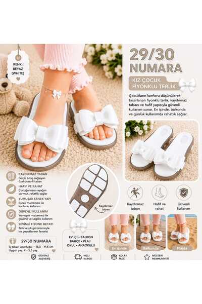 VitaMood Yaşam Girl's Bow Slippers