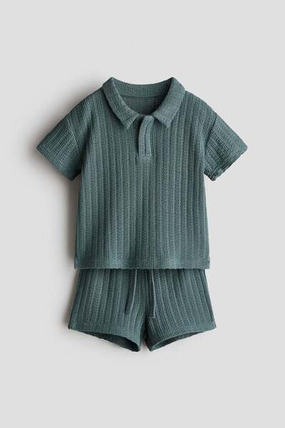 H&M 2-piece pointelle-knit set