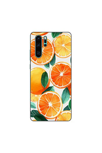 OEM Θήκη συμβατή με Huawei P30 Pro Σιλικόνης Gel TPU Σχέδιο Πορτοκάλια