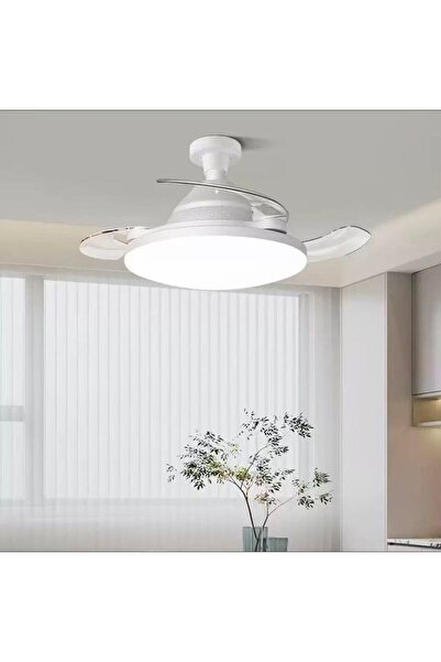 WİRKMARKT Akıllı Tavan Vantilatörü ve Fan Gizli Kanat 3 Farklı LED Işıklı Kat...