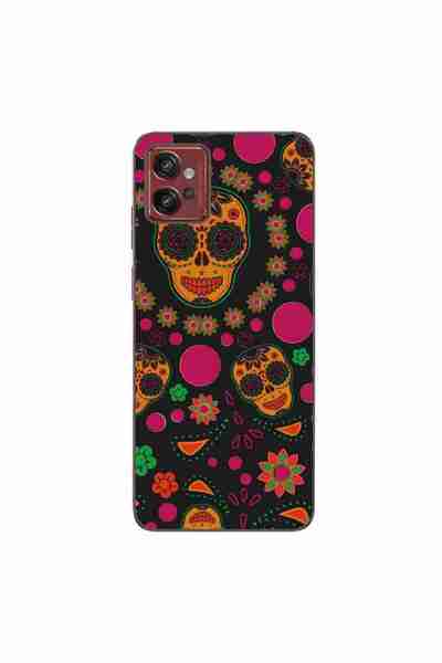 OEM Θήκη συμβατή με Motorola Moto G32, από σιλικόνη gel TPU, με σχέδιο Κρανίδ...