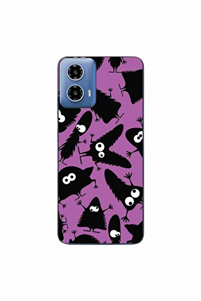 OEM Husa compatibila cu Motorola Moto G34 Silicon Gel Tpu Model Monstri Negri