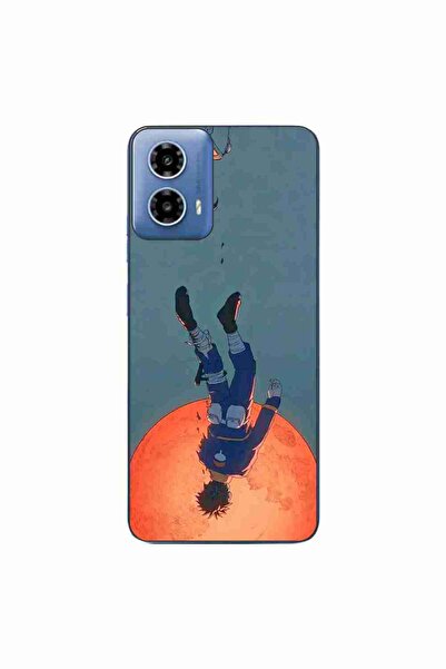 OEM Калъф, съвместим с Motorola Moto G34, силиконов гел TPU, с десен Обито Учиха