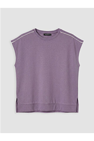 LC Waikiki New Season Purple Oversize Soft Touch Women's Undershirt