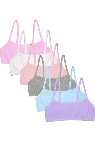 Fruit of the loom Girls' Cotton Spaghetti Strap Sport Bra