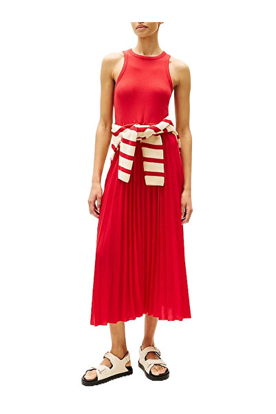 Tommy Hilfiger Γυναικείο Φόρεμα Κόκκινο WW0WW39342-XLG