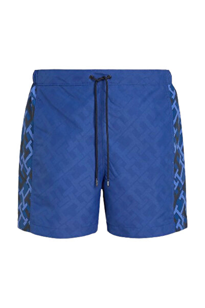 Tommy Hilfiger Ανδρικό TH Monogram Μαγιό Μπλε UM0UM03211-0G3