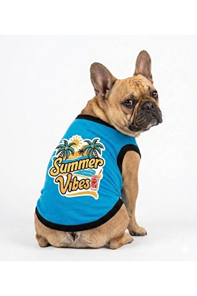 PetiliDünya Summer Vibes Dog Tank Top Cat Dog Outfit