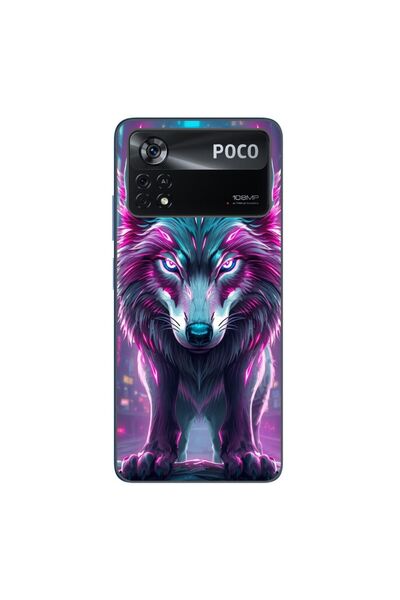 OEM Husa compatibila cu Xiaomi Poco X4 Pro Silicon Gel Tpu Model Cyberpunk Wolf