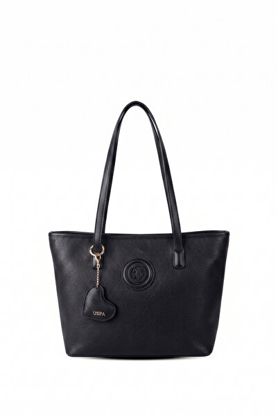 U.S. Polo Assn. Τσάντα tote, μαύρη, με λογότυπο, για γυναίκες