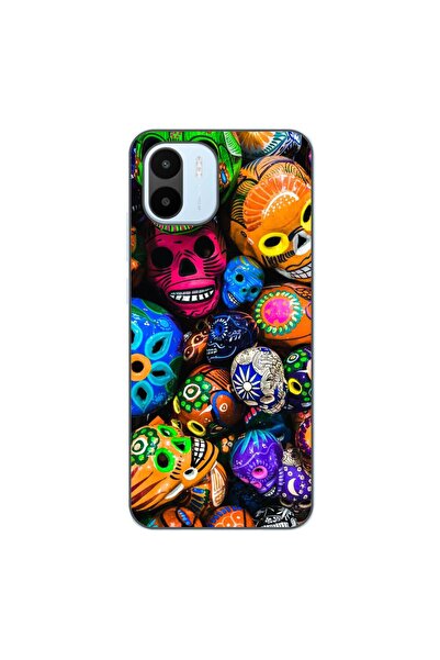 OEM Husa compatibila cu Xiaomi Redmi A1 Silicon Gel Tpu Model Halloween Crani...