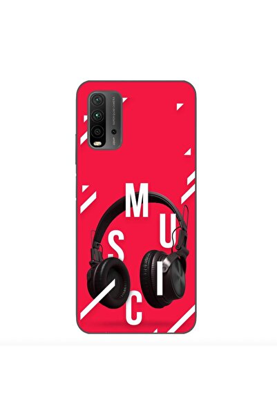 OEM Case compatible with Xiaomi Redmi 9T Silicon Gel Tpu Pattern Music Headph...
