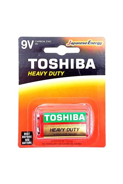Toshiba 9 V non-alkaline battery blister