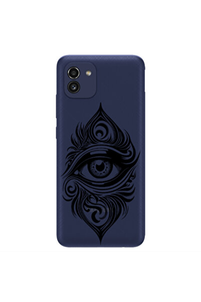 Other Samsung A03 Eye patterned drawing Transparent Silicone TPU Θήκη