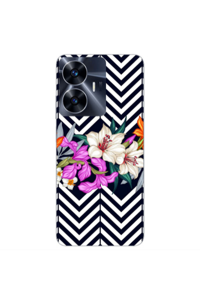 Other Realme Note 50 Flower arrow Transparent Silicone TPU Θήκη