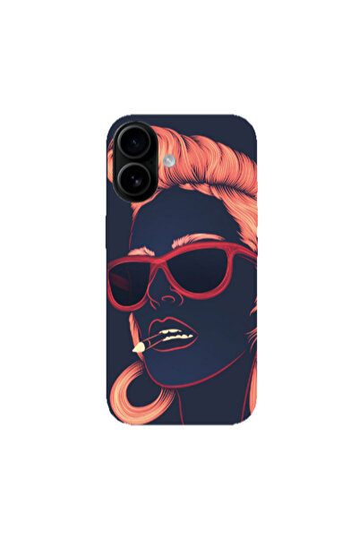 Other Apple Iphone 16 plus Girl retro Transparent Silicone TPU Θήκη