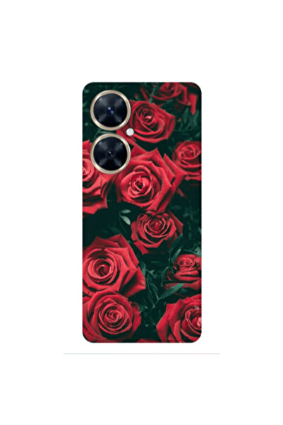 Other Huawei Nova 11i Red Roses Transparent Silicone TPU Θήκη