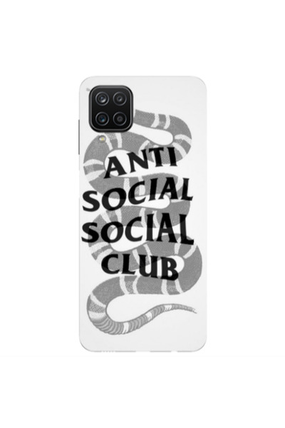 Other Samsung A12 Social club Transparent Silicone TPU Θήκη