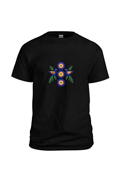Leistung C&R Tricou motive traditionale Pasari si flori model 2