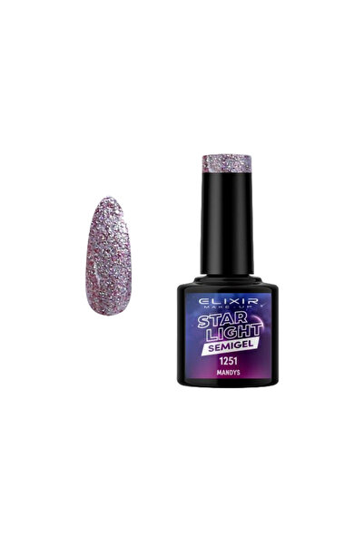 Elixir STAR LIGHT SEMI GEL (ΗΜΙΜΟΝΙΜΟ ΒΕΡΝΙΚΙ) -1251 (MANDYS) 8ML