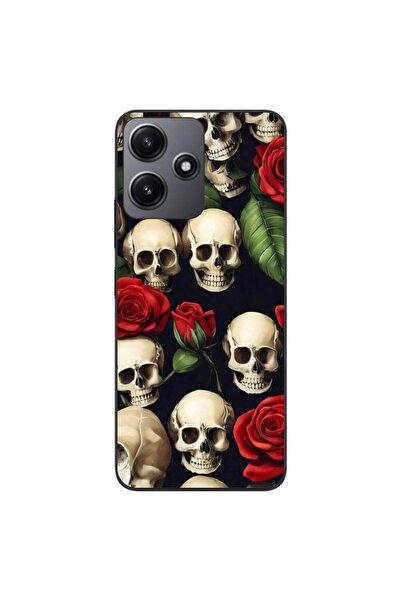 OEM Husa compatibila cu Xiaomi Redmi 12 5G Silicon Gel Tpu Model Skulls and R...