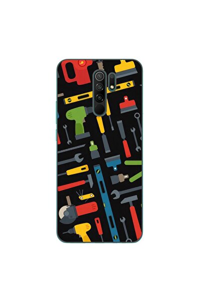 OEM Husa compatibila cu Xiaomi Redmi 9 Silicon Gel Tpu Model Unelte Pattern