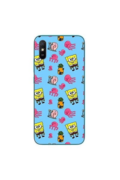 OEM Husa compatibila cu Xiaomi Redmi 9A Silicon Gel Tpu Model Spongebob Pattern