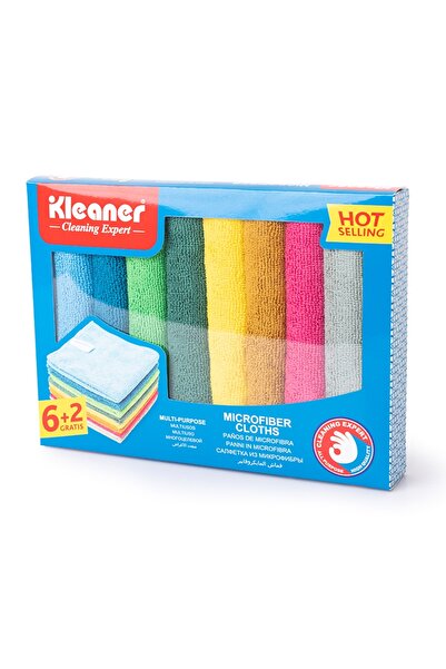 KLEANER Set de 8 lavete din microfibră