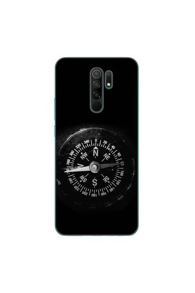 OEM Калъф, съвместим с Xiaomi Redmi 9, силиконов гел TPU, винтидж модел с компас
