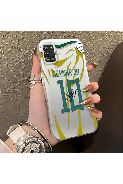 Hontinga Samsung Galaxy A31 Compatible Silicone Edge Hard Back Case Couple Ph...