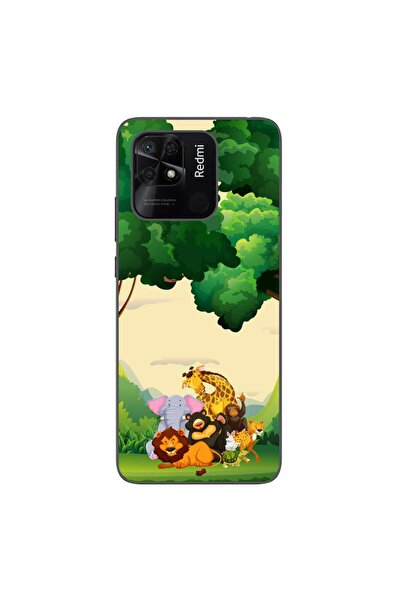OEM Husa compatibila cu Xiaomi Redmi 10C Silicon Gel Tpu Model Jungla cu Animale