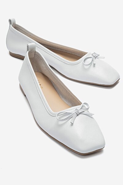 LuviShoes SOSA Pantofi de balerină pentru femei, din piele naturală, cu vârf ...