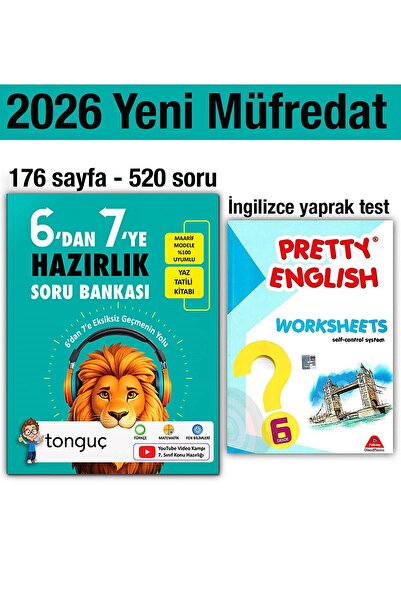 Tonguç Yayınları 6'dan 7'ye Hazırlık Kitabı 2026 Yaz Tatili 6. Sınıf İngilizc...