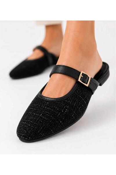mersin md tekstil Women's Tweed Woven Detailed Leather Band Home and Outdoor ...