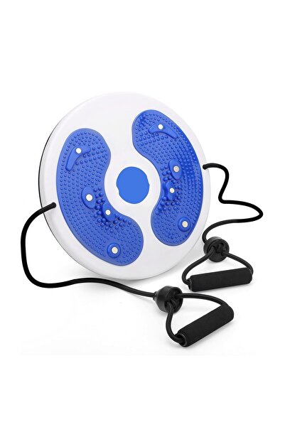 Ayawaska Rotating fitness disc with 2 elastic bands, multifunctional device f...